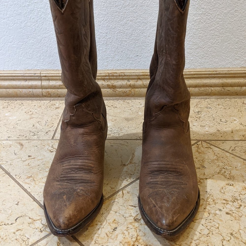 Brown Tall Justin Cowgirl Boots
